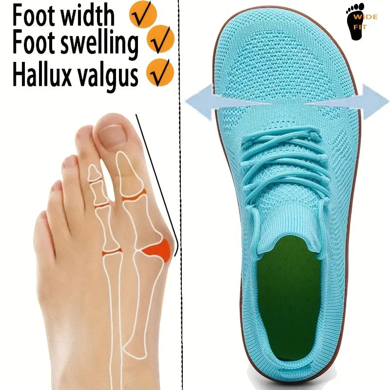Summer Sale 50%❤️ WideOrthoFit™ Barefoot Slip-on Shoes, Running Walking Sneakers