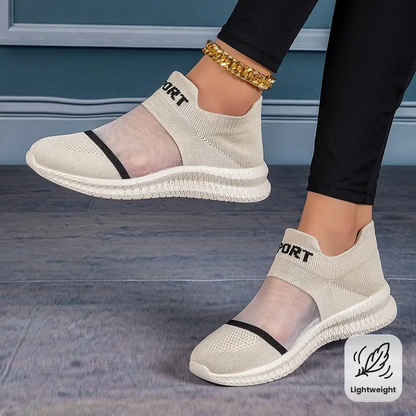 Last day 50% Off💕 Women's Breathable Slip-On Sneakers - Lightweight Casual Shoes with Ergonomic Arch Support