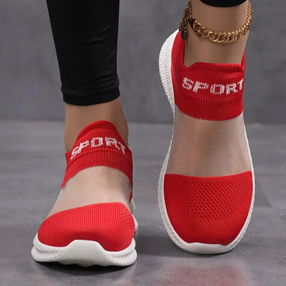 Last day 50% Off💕 Women's Breathable Slip-On Sneakers - Lightweight Casual Shoes with Ergonomic Arch Support