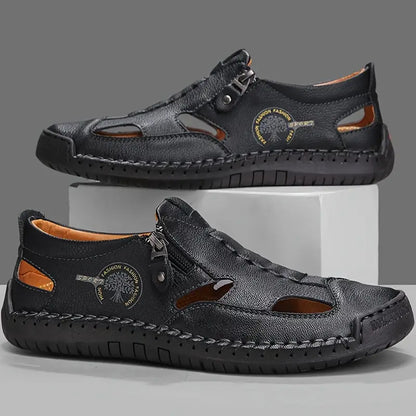 Last day 50% Off❤️ Men’s Orthopedic Leather Slip-on for Comfort Walking