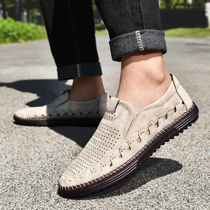 Summer Sale 45% Off🔥 Mens Comfort Walking Leather Slip-on Shoes