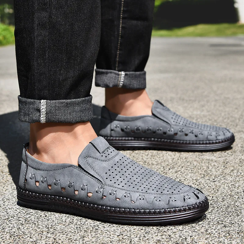 Summer Sale 45% Off🔥 Mens Comfort Walking Leather Slip-on Shoes