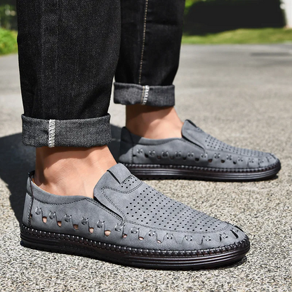 Summer Sale 45% Off🔥 Mens Comfort Walking Leather Slip-on Shoes