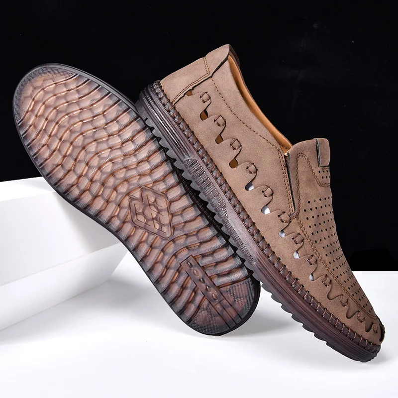 Summer Sale 45% Off🔥 Mens Comfort Walking Leather Slip-on Shoes