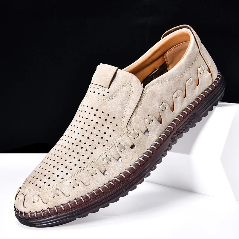 Summer Sale 45% Off🔥 Mens Comfort Walking Leather Slip-on Shoes