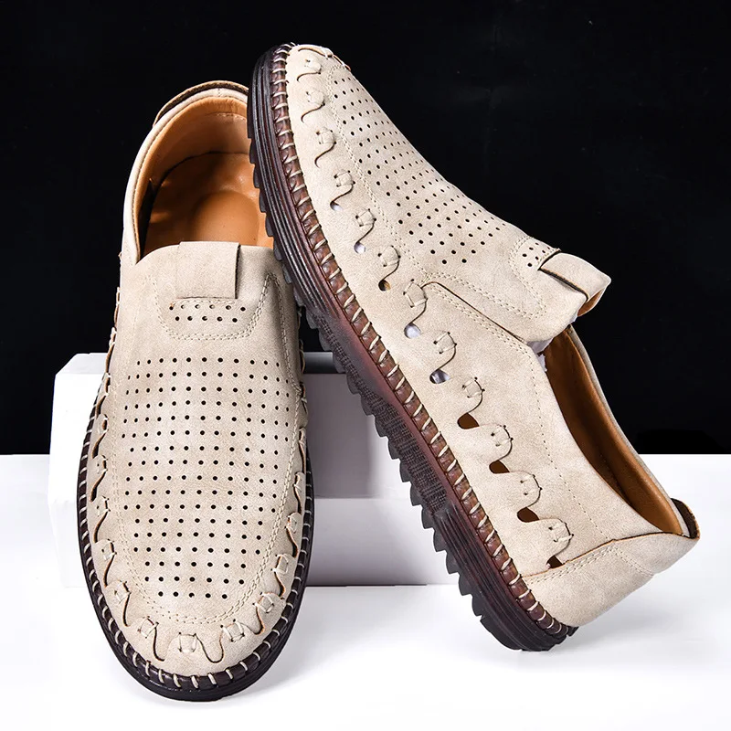 Summer Sale 45% Off🔥 Mens Comfort Walking Leather Slip-on Shoes