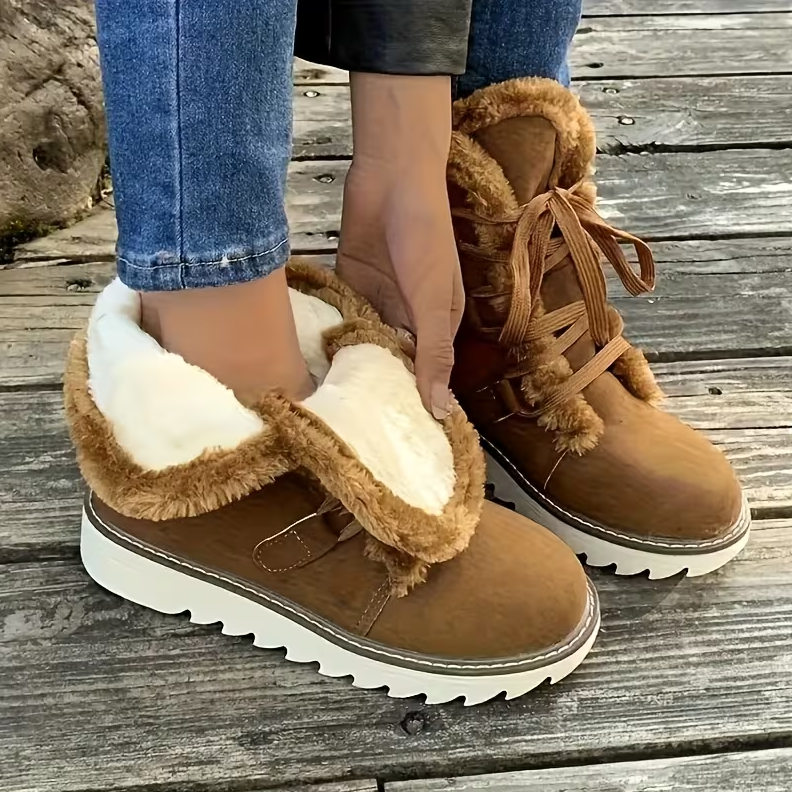 🎄Early Christmas Sale 50%❤️Women's Orthopedic Winter Warm Fur Snow Boots