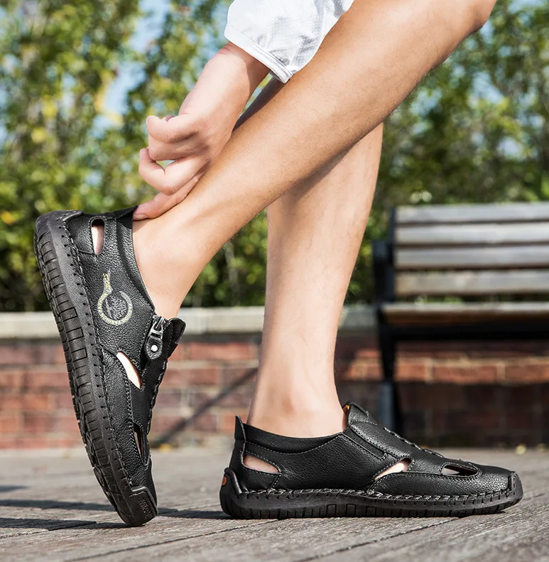 Last day 50% Off❤️ Men’s Orthopedic Leather Slip-on for Comfort Walking