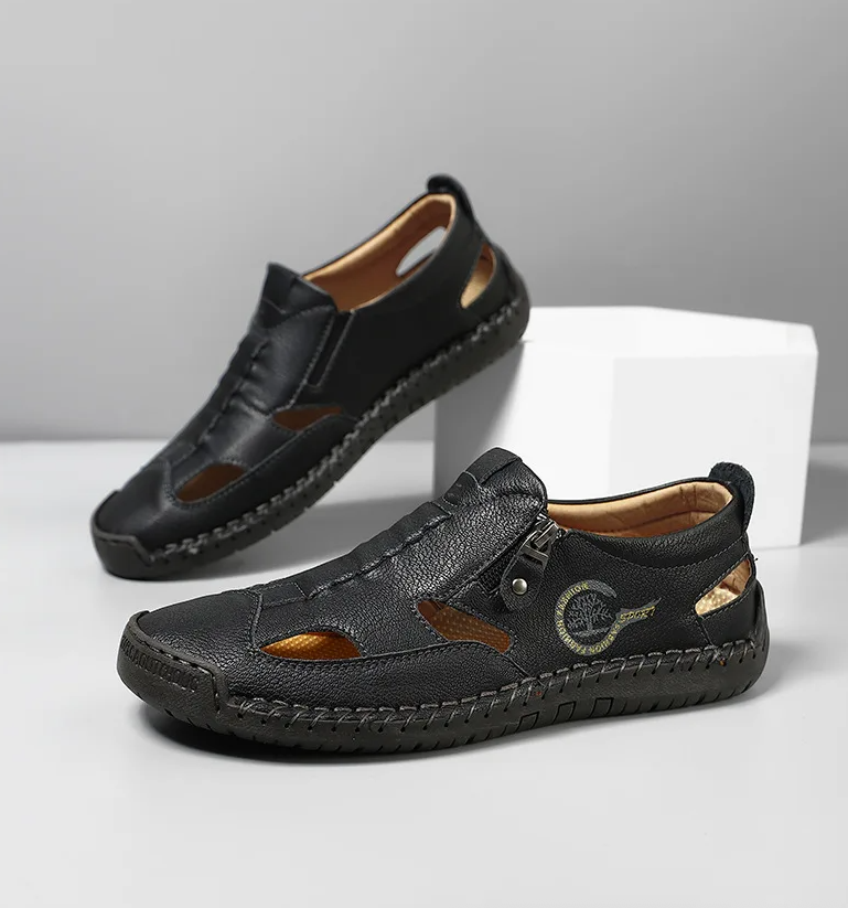 Last day 50% Off❤️ Men’s Orthopedic Leather Slip-on for Comfort Walking