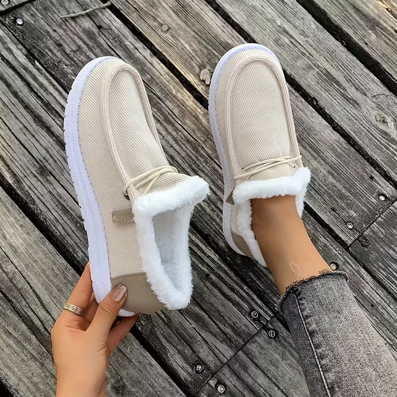 CozyStep™ Women’s Orthopedic Fur-Lined Slip-On Shoes