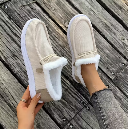 CozyStep™ Women’s Orthopedic Fur-Lined Slip-On Shoes