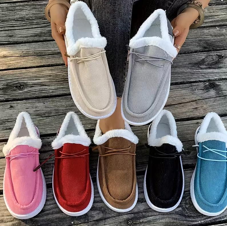 CozyStep™ Women’s Orthopedic Fur-Lined Slip-On Shoes