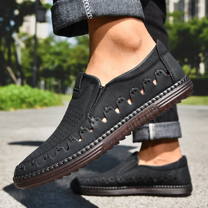 Summer Sale 45% Off🔥 Mens Comfort Walking Leather Slip-on Shoes