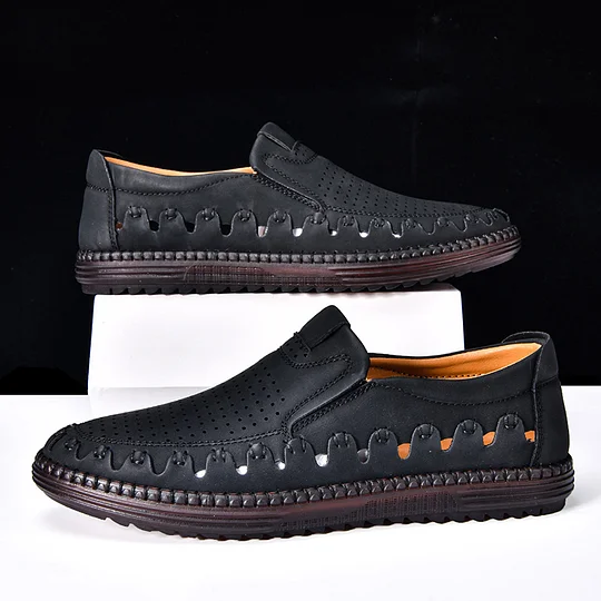 Summer Sale 45% Off🔥 Mens Comfort Walking Leather Slip-on Shoes